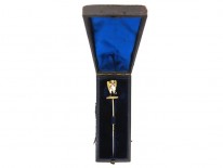 Victorian Winged Jockey 18ct Gold Tie Pin