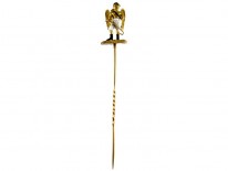 Victorian Winged Jockey 18ct Gold Tie Pin