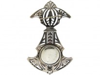 Art Deco Marcasite & Silver Brooch with Watch