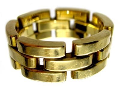 Cartier Brick Effect Ring