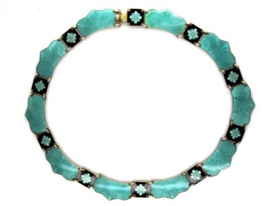 Silver Enamel Collar