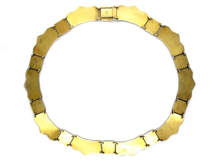 Silver Enamel Collar