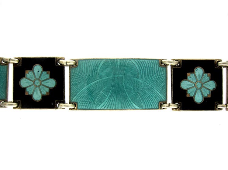 Silver Enamel Collar