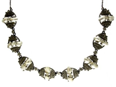 Silver Blister Pearl Necklace