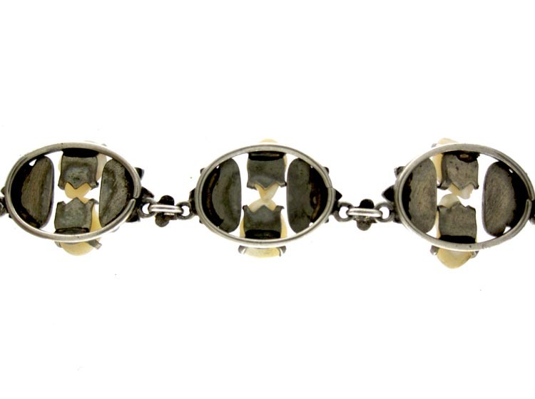 Silver Blister Pearl Necklace