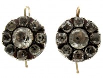 Georgian Paste Silver Earrings