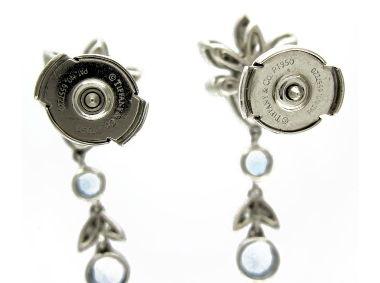 Tiffany & Co. Aquamarine Diamond Earrings