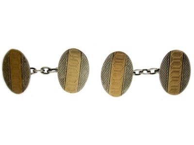 Silver & Gold Plated Cufflinks
