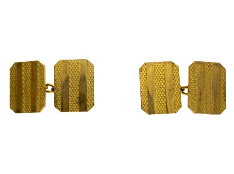 Gilded Metal Cufflinks