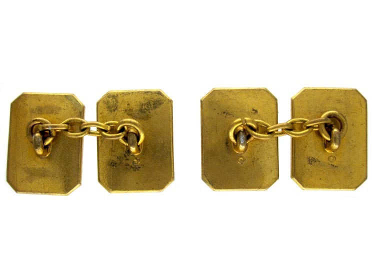 Gilded Metal Cufflinks