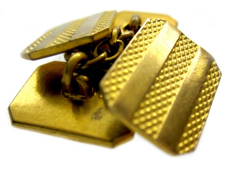 Gilded Metal Cufflinks