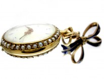 Blue Enamel Edwardian Dress Watch