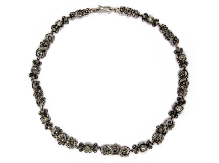 Georgian Rose Diamond Necklace