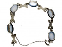 Marcasite Siver Chalcedony Bracelet