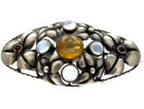 Theodor Fahrner Silver Moonstone Brooch
