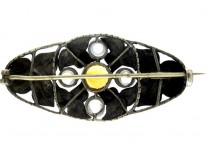 Theodor Fahrner Silver Moonstone Brooch