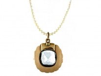 Regency Aquamarine Natural Split Pearl Pendant