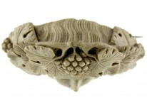 Early 19th Century Carved Lava Cameo of Bacchus