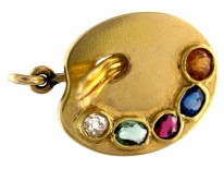 Artist's Pallette Gold Charm
