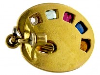 Artist's Pallette Gold Charm