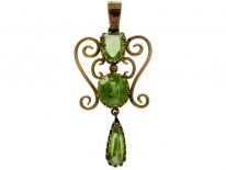 Peridot 9ct Gold Pendant