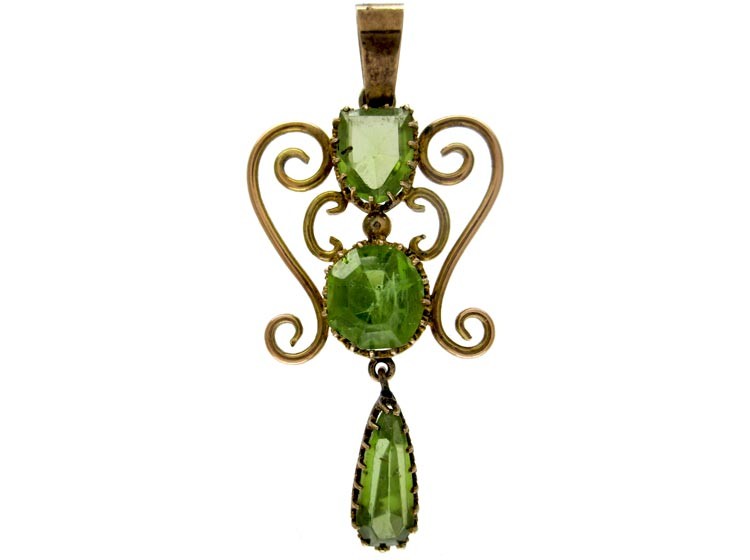 Peridot 9ct Gold Pendant