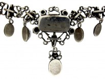 Opal ​& Moonstone Arts ​& Crafts Silver Necklace