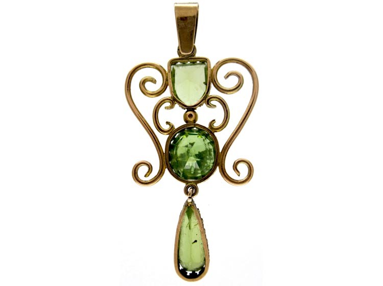 Peridot 9ct Gold Pendant