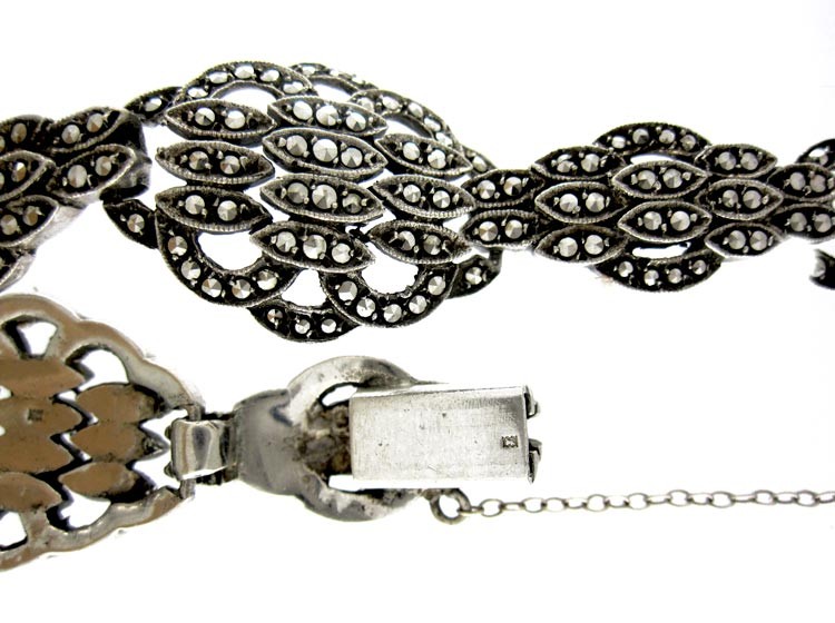 Marcasite & Silver Art Deco Bracelet