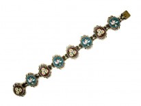Micro Mosaic Silver Bracelet