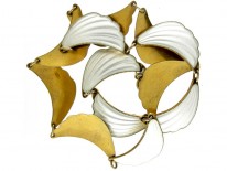 David Andersen Silver Gilt Swag Necklace