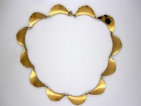 David Andersen Silver Gilt Swag Necklace