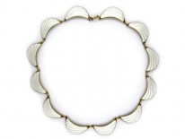 David Andersen Silver Gilt Swag Necklace