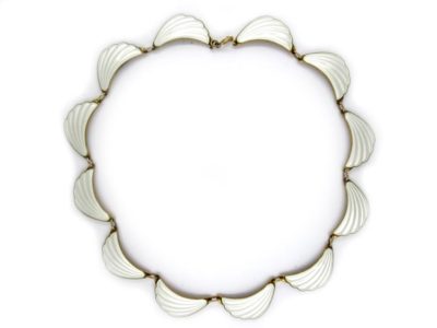 David Andersen Silver Gilt Swag Necklace