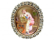 Enamel Miniature Brooch