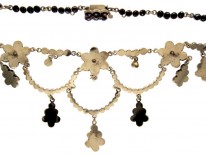 Bohemian Garnet Art Nouveau Necklace