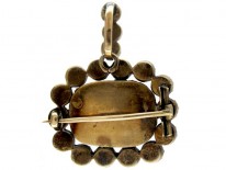 Georgian Gold & Amethyst Set Pendant Brooch