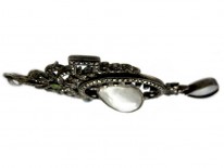 Edwardian Marcasite & Blister Pearl Pendant