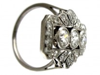 Art Deco Diamond Plaque Ring