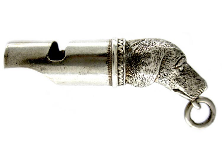 Silver Dog Whistle