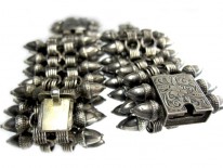 Pair of Silver Victorian Acorn Design Bracelets