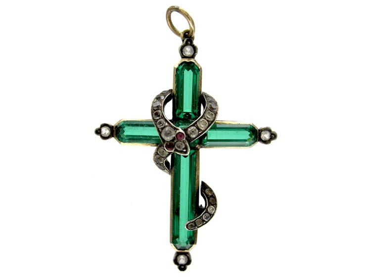 Georgian Silver Paste Cross