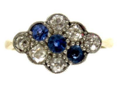 Art Deco Sapphire Diamond Ring