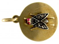 Diamond Set Fly Charm