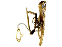 Gem Set Butterfly Brooch