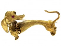 Dachshund Dog Brooch