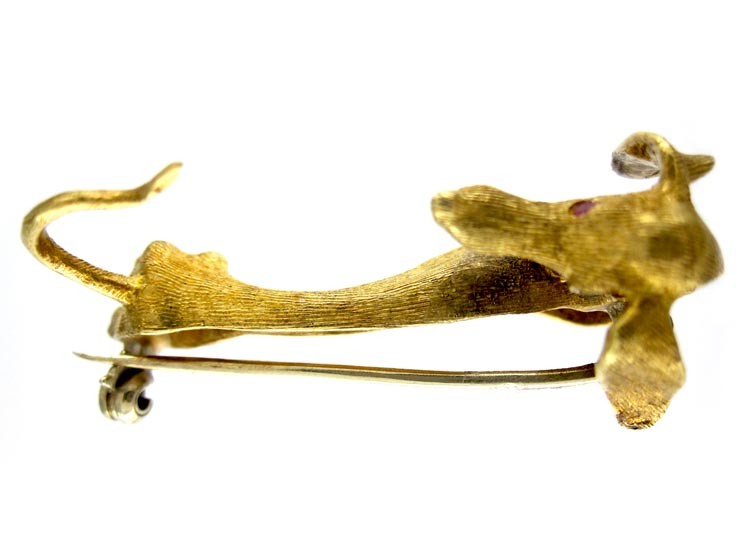 Dachshund Dog Brooch