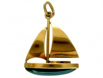Yacht 15ct Gold Charm