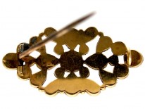 Garnet Gold Brooch