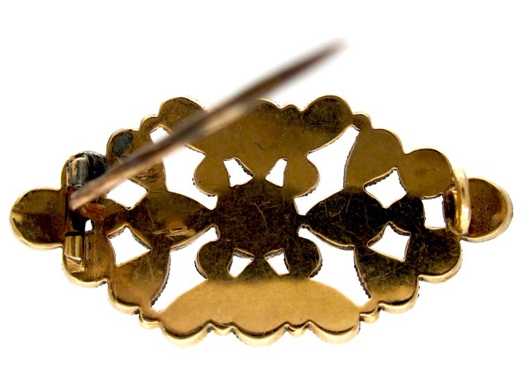 Garnet Gold Brooch